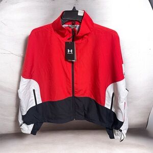 Under Armour Red and Black Windbreaker